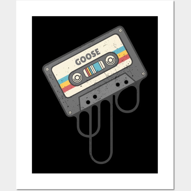 Goose - Cassette Retro Wall Art by Arestration